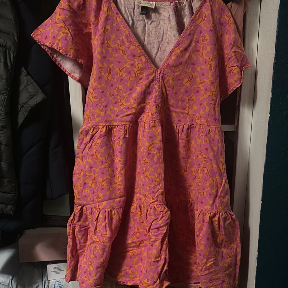 Floral Pink and Orange dress